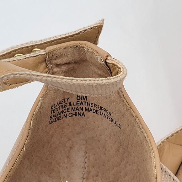 NEW Blakely Me Too Summer Sandals Toe Shoes Buckle Platform Espadrille Wedge 8M - Picture 9 of 13